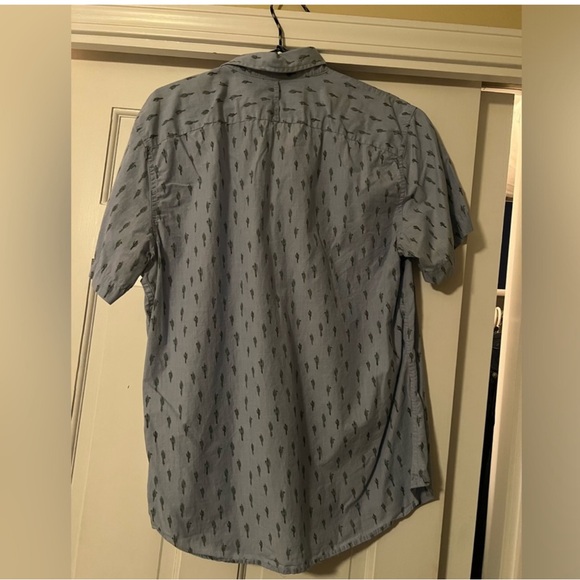 EUC Banana Republic Luxe Stretch Poplin Grant Slim Fit Short Sleeve Cactus - Picture 5 of 6